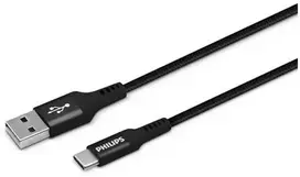 Philips USB kabelis, 2 metrai, USB-A į USB-C