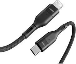 C tipo laidas į „Lightning“ VEGER PD 3A 27W CL01 1,2 m juodas