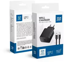 BlueStar Įkroviklis Blue Star (TFB-TC-25W) + "USB-C (Type-C) to "USB-C (Type-C)" (1xUSB-C 25W) juodas