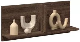 Sieninė spintelė, ruda ąžuolo, 70x16,5x30cm, apdirbta mediena