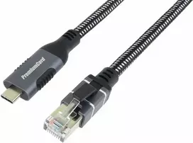 PremiumCord PremiumCord Ethernet kabelis USB-C ir LAN RJ45 10/100/1000, 2m