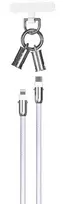 Devia kabelis lanyard 2in1 PD USB-C - Lightning 1,2 m 27W violetinės spalvos