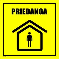 Plastikinė lentelė "PRIEDANGA " 300x300mm