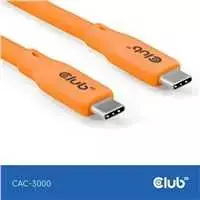 Kabelis USB Club 3D USB-C - USB-C 2 m Oranžinė (CAC-3000)