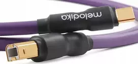 Melodika USB kabelis USB-C – USB-B 0,5 m purpurinis (MELO-MDUCB05)
