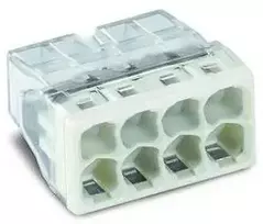 Laidų jungės Wago 2273-208, 8 x 0,5-2,5 mm², 5 vnt.
