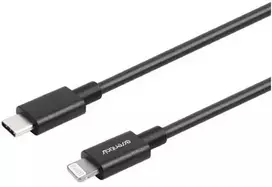 ESSENTIALS USB-C – „Lightning“ laidas, MFi, 20 cm, juodas
