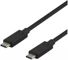 DELTACO - USB kabelis - USB-C (kištukas) - USB-C (kištukas) - USB 3.1 Gen 2 - 50 cm - juodas