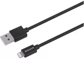 ESSENTIALS USB-A – „Lightning“ laidas, MFi, 20 cm, juodas