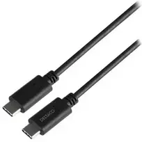 DELTACO USB4 gen3, USB-C - USB-C, 5A EPR, 0,8m, juodas