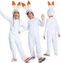 Karnavalinis kostiumas Pokemon Scorbunny kostiumas baltas maskuoklis 126-136 cm (7-8 metai) Kigurumi
