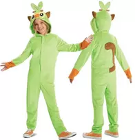 Karnavalinis kostiumas Pokemon Grookey kostiumas žalia maskuotė 137-149 cm (10-12 metų) Kigurumi