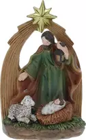 Christmas Decoration Kūčių prakartėlė su šeima 13 cm