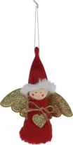 Christmas Decoration Kalėdinis angeliuko papuošimas 14 cm raudonas
