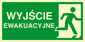 PROCERA AC101CEPS – AVARINIS ŽENKLAS – AVARINIO IŠĖJIMO KRYPTIS – DEŠINĖJE