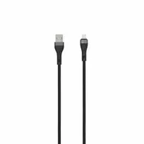 SEEK TOTI USB A to Lightning, 2m Braided Cable 2A (non-MFI), Juodas