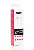 SEEK TOTI USB A to Lightning, 1m PVC Data Cable 2A (non-MFI), Baltas