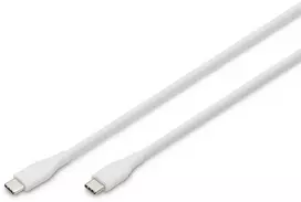 „Digitus“ | Silikoninis jungiamasis kabelis | AK-300341-020-W | USB-C–USB-C jungtis