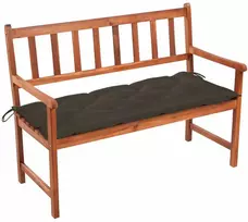 Sodo suoliukas su pagalvėle, 120cm, akacijos medienos masyvas