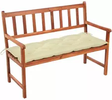 Sodo suoliukas su pagalvėle, 120cm, akacijos medienos masyvas