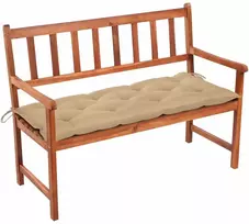 Sodo suoliukas su pagalvėle, 120cm, akacijos medienos masyvas