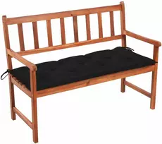 Sodo suoliukas su pagalvėle, 120cm, akacijos medienos masyvas