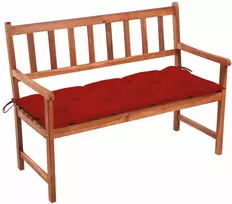 Sodo suoliukas su pagalvėle, 120cm, akacijos medienos masyvas