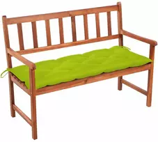 Sodo suoliukas su pagalvėle, 120cm, akacijos medienos masyvas