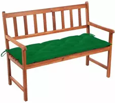Sodo suoliukas su pagalvėle, 120cm, akacijos medienos masyvas