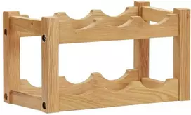 Stovas vynui skirtas 6 buteliams, 37x21x21cm, ąžuolo masyvas