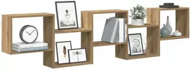 Sieninė lentyna, 5 skyrių, artisano, mediena, kubo formos