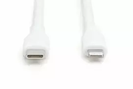 „Digitus Silicone USB-C“ – „Lightning“ laidas, USB 2.0 60W, MFI sertifikuotas, 2m Baltas