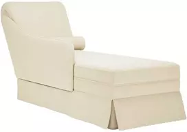 Poilsio gultas su pagalve/porankiu dešinėje, rožinė, linas