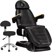 Activeshop Elektrinis kosmetologinis krėslas SILLON Lux 273B + juoda kėdė 304