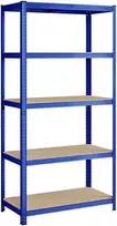 Songmics Sandėliavimo lentynos 200 x 100 x 50 cm mėlynos spalvos