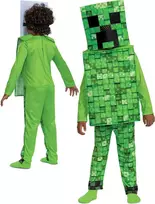 Minecraft karnavalinis kostiumas berniukui, Creeper kostiumas 109-126 cm (4-6 metų)