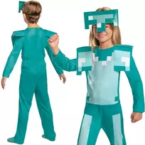 Minecraft kostiumas karnavalinis kostiumas Diamond Armor 137-149 cm 10-12 metų