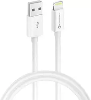 USB A tipo laidas su „Lightning“ jungtimi Forcell F-Energy MFi 2,4A 12W 1 m C703 baltas