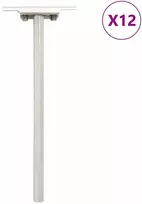Plūduriuojančių lentynų laikikliai, 12 vnt., Ø12x200 mm, plieno