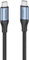 Vention USB-C į USB-C 240 W ventiliacija TAVHF USB 4.0 5A 1m 40Gbps kabelis (pilkas)
