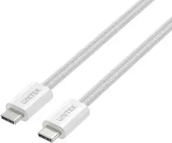 Unitek Kabelis pintas, magnetiškai ištraukiamas USB C PD 100W balta 1m