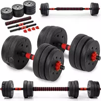 2in1 štangos hanteliai Maximus pratimams 2x 10kg