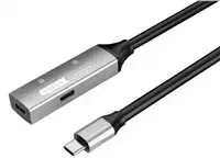 „PremiumCord PREMIUMCORD“ USB-C kartotuvo ir prailginimo kabelis, kištukas-lizdas, 5Gbps, aliuminis, 5 m