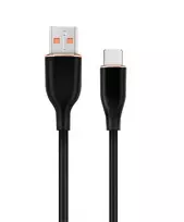 Gembird Cablexpert | Aukščiausios kokybės silicio C tipo USB įkrovimo ir duomenų kabelis, 1,5 m | CC-USB2S-AMCM-1.5M-BK