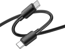 Cable USB C to USB C Hoco 3A 60W 1 m X96 juodas