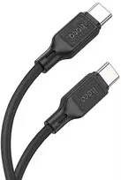 Cable USB C to USB C Hoco 3A 60W 1 m X90 juodas
