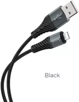 USB A tipo į „Lightning“ tipo laidas Hoco 2,4A, 1 m, X38, juodas