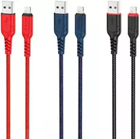 USB A tipo į „Lightning“ tipo laidas Hoco 2,4A, 3 m, X59, juodas