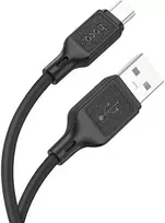 Cable USB A to Micro USB Hoco 2,4A 1 m X90 juodas