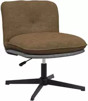 Pasukama biuro kėdė, taupe spalvos, audinys